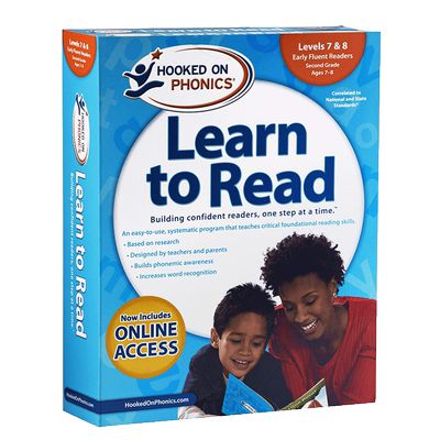迷上自然拼读学与读第2级全集L7&8新版Hooked on Phonics Learn to Read 2nd Grade Complete Levels 7&8带DVD光盘【中商原版