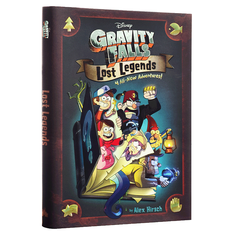 怪诞小镇 失落的传说4个新故事 英文原版GravityFalls Lost Legends 4All-NewAdventures Alex Hirsch迪士尼漫画 可搭比尔之?