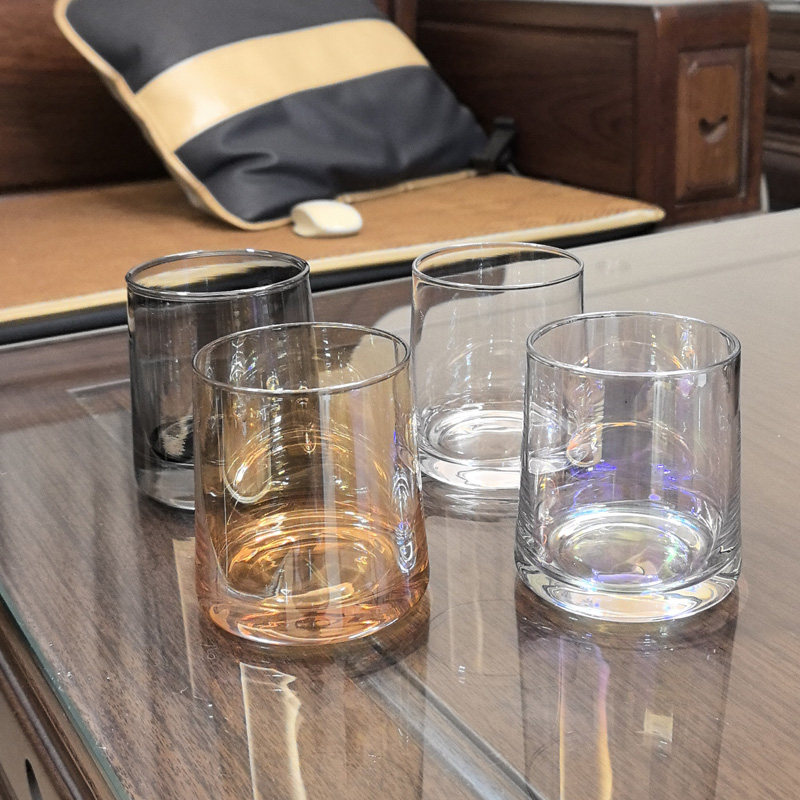 ins风玻璃水杯家用水晶杯子威士忌杯洋酒杯果汁杯早餐玻璃杯客厅,餐饮具,洋酒/威士忌杯,淘宝优惠券,粉丝福利购,淘宝优惠卷