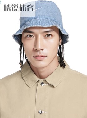 Nike耐克男女情侣水洗牛仔渔夫帽刺绣标运动休闲遮阳帽HF0384-478