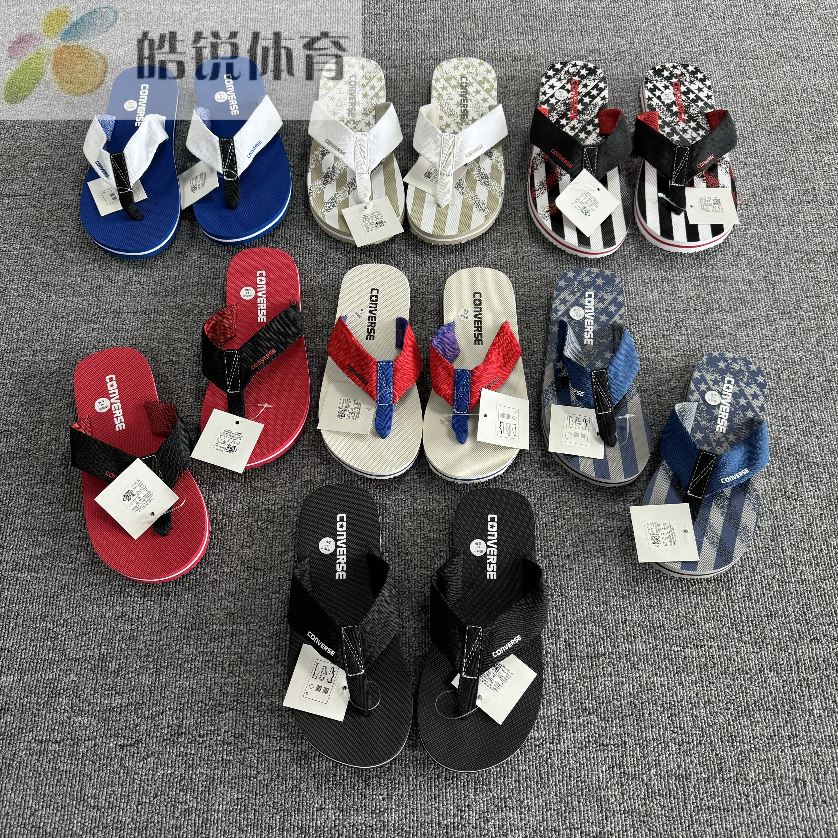 皓锐体育 匡威 Converse 男女休闲夹脚人字拖沙滩凉鞋 148792C