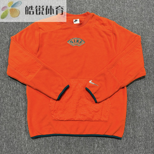 Nike耐克男子摇粒绒刺绣保暖加绒运动休闲套头卫衣DQ5062-817