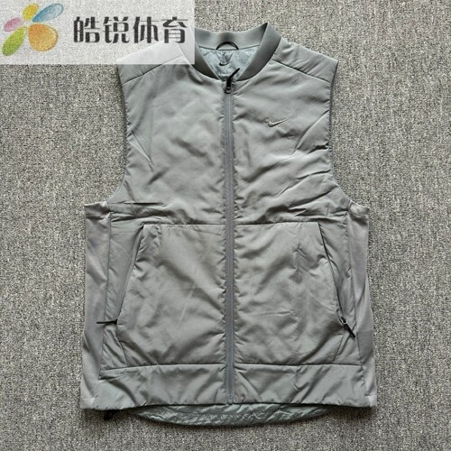 Nike Therma-Fit耐克男子跑步训练保暖立领马甲背心FB7554-010
