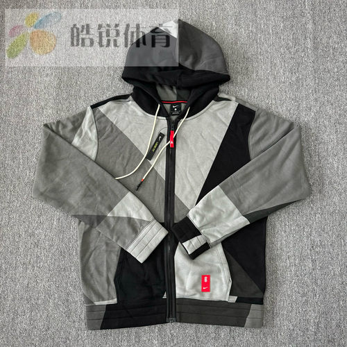 皓锐体育 耐克 Nike 欧文男子针织拼接加绒连帽外套BV9286-010