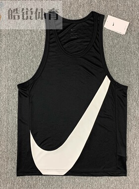 Nike Dri-Fit耐克男子夏季大勾印花运动休闲透气无袖背心DH7133