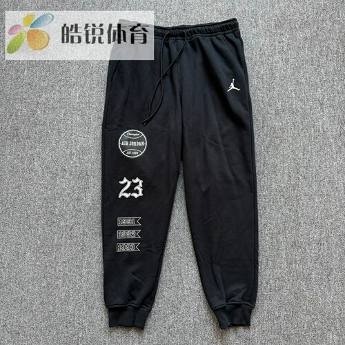 Nike耐克男子秋冬加绒运动休闲印花束脚长裤FN4620-010