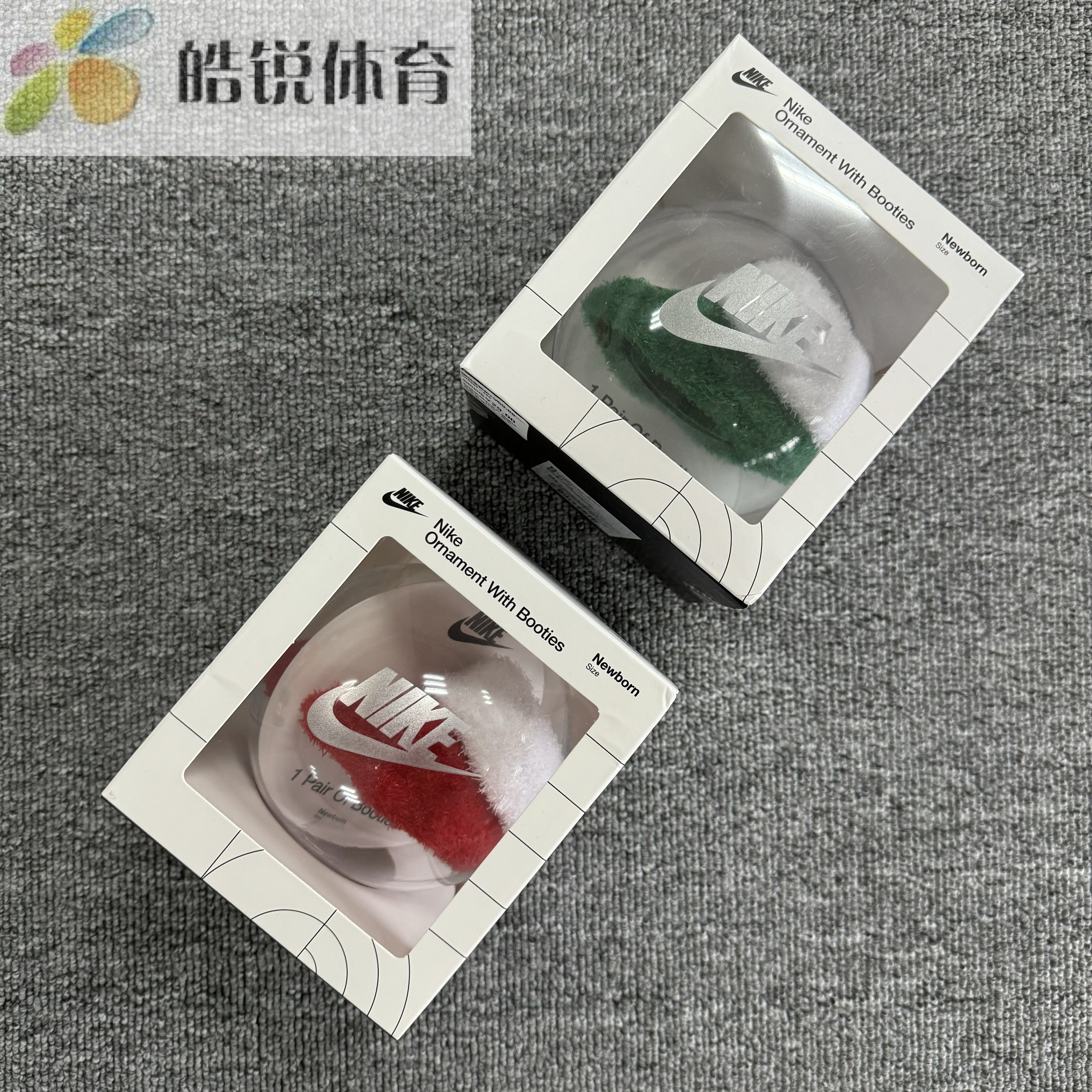 Nike耐克礼盒装圣诞袜婴童宝宝学步袜保暖运动短袜DH0804-365-657