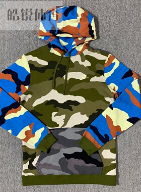 皓锐体育 耐克 Nike潮流男子迷彩加绒保暖连帽套头卫衣CQ7764-327