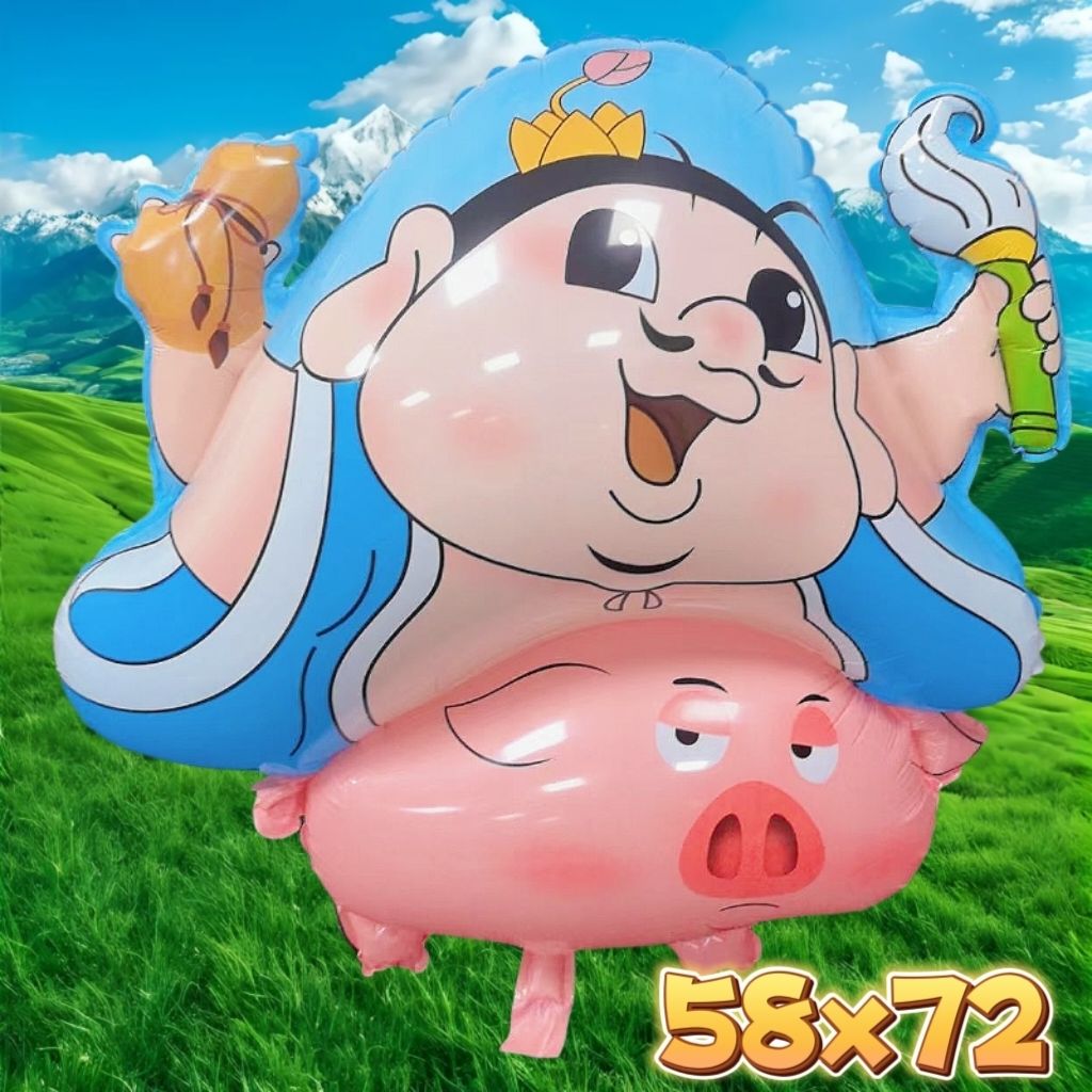 新款太乙真人哪吒闹海飞天猪仙人飘空气球