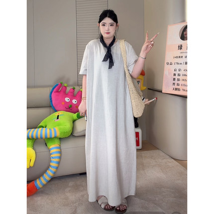 ◆亚麻！极简主义◆侘寂风高个子禅意连衣裙清冷感直筒裙W1571