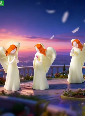 天使萌粒公仔微景观车载桌面摆件