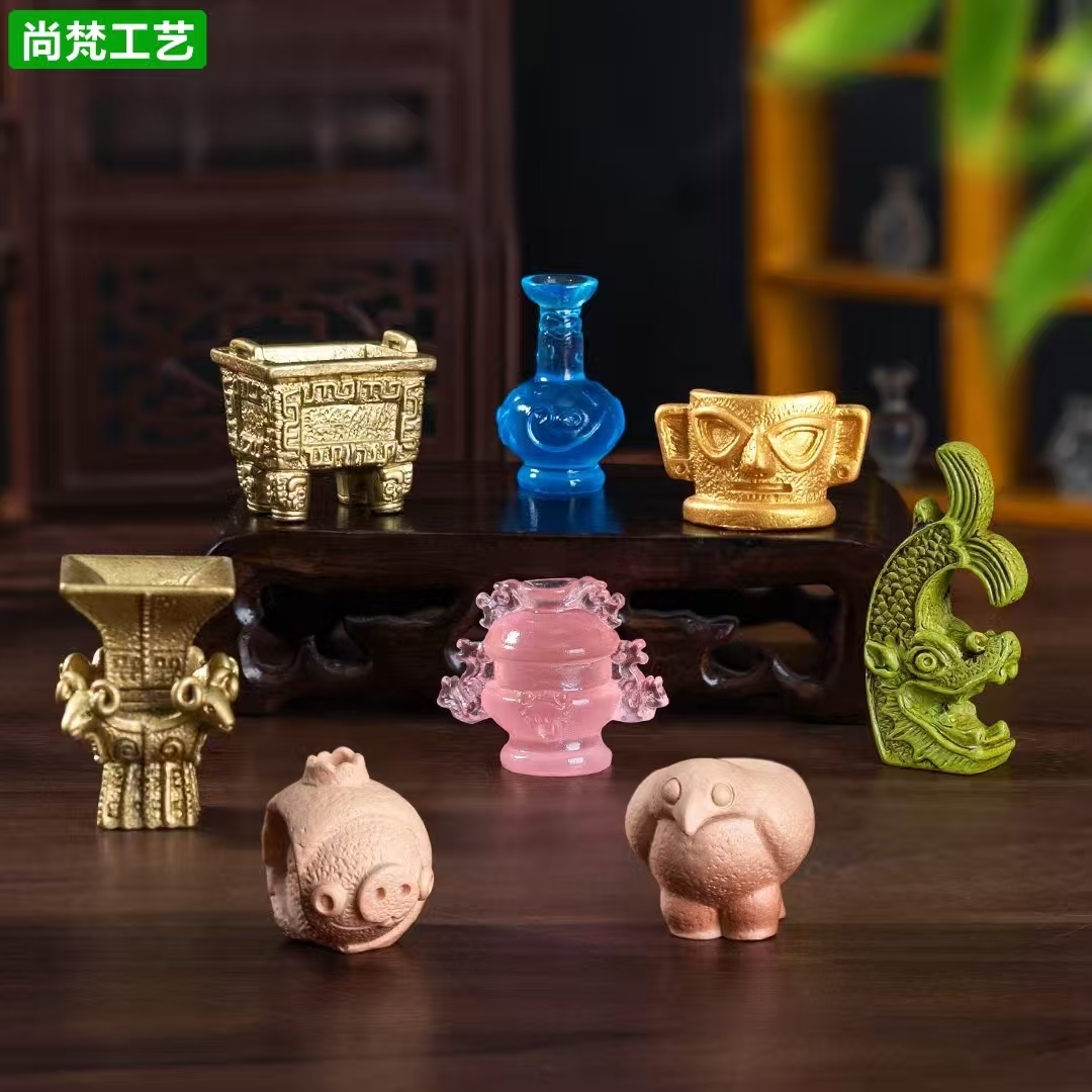 仿真博物馆文创面具虎符文物摆件