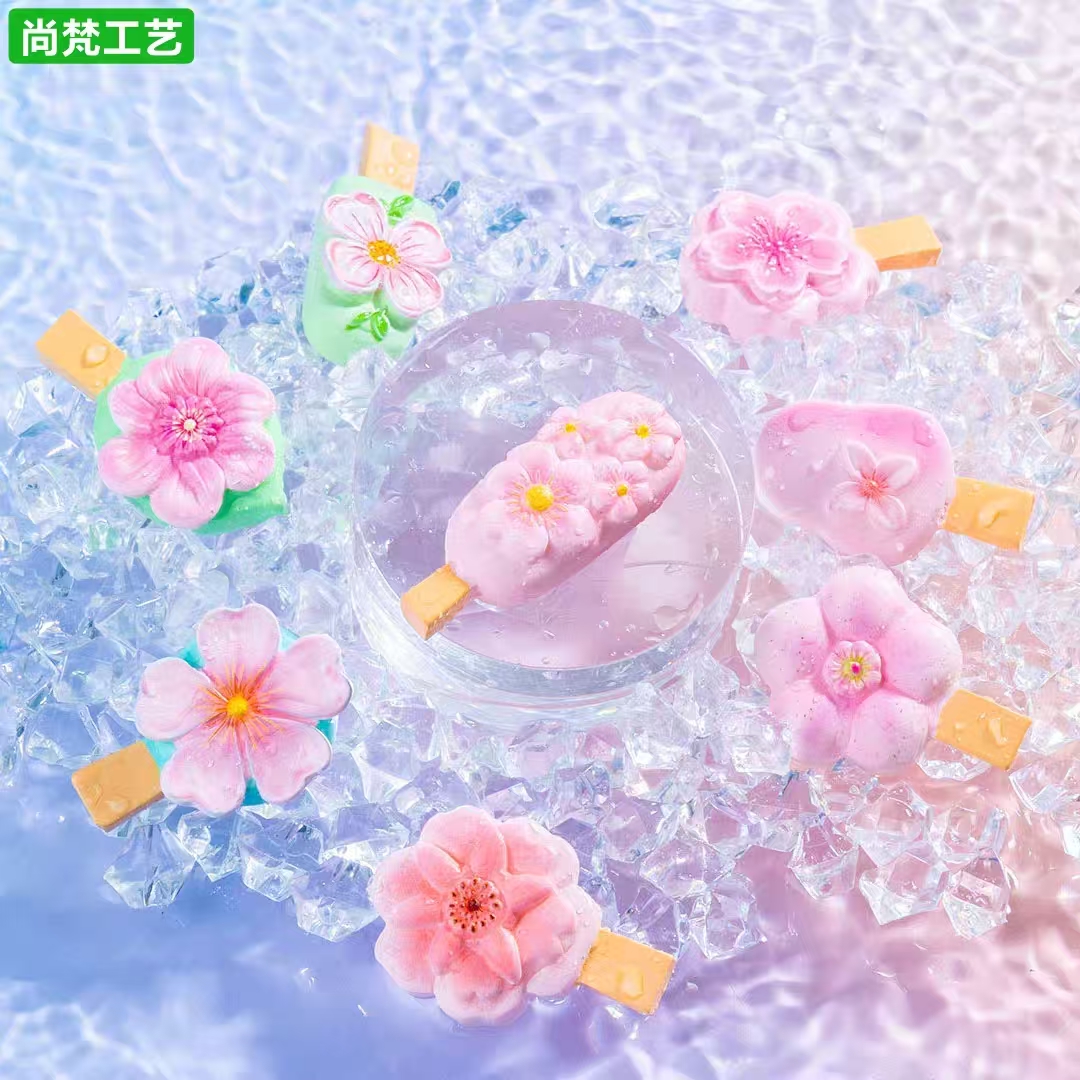 创意甜美樱花夏日冰棍雪糕小摆件