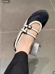 High-End Version ~ Round-Toe Ballet-Style Training Shoes 2026 Spring New French Double-Buckle Mary Jane Shoes