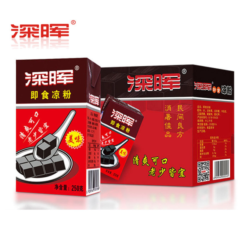 广东深晖盒装凉粉即食仙草果冻图片