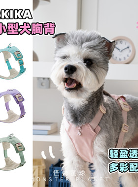 Arkika小型犬狗胸背时尚糖果配色