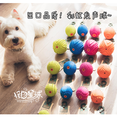 laroo彩虹狗狗发声互动洁齿啃咬