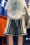 XZ616夏季新款自制刺绣拼接五分裤休闲运动短裤TY322P45控55，男装休闲裤，星座512A（原616）