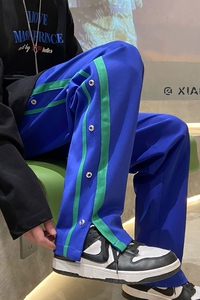 XZ616 春季新款排扣开叉百搭休闲裤卫裤 TY313 P55控68图片