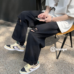 XZ616 夏季新款破洞牛仔裤休闲九分裤 TY336 P45控58图片