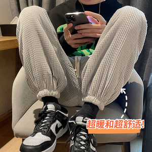 冬季羊羔绒玉米粒加绒加厚保暖休闲裤 XZ616-TY245图片
