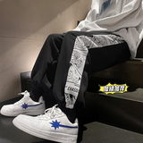 冬季新款卡通印花加绒加厚休闲裤卫裤TY241P55控68，男装休闲裤，星座512A（原616）
