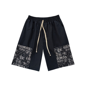 夏季宽松百搭沙滩裤五分裤腰果花休闲短裤 TY128 P30 控39图片