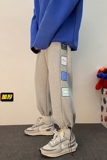 XZ616冬季加绒设计印花百搭宽松卫裤长裤TY043P55控68，男装休闲裤，星座512A（原616）