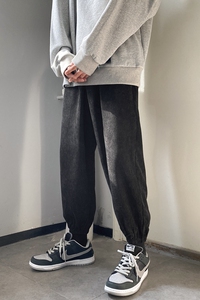 运动裤XZ616  秋冬季灯芯绒束脚长裤百搭休闲裤TY039- P45 控58图片