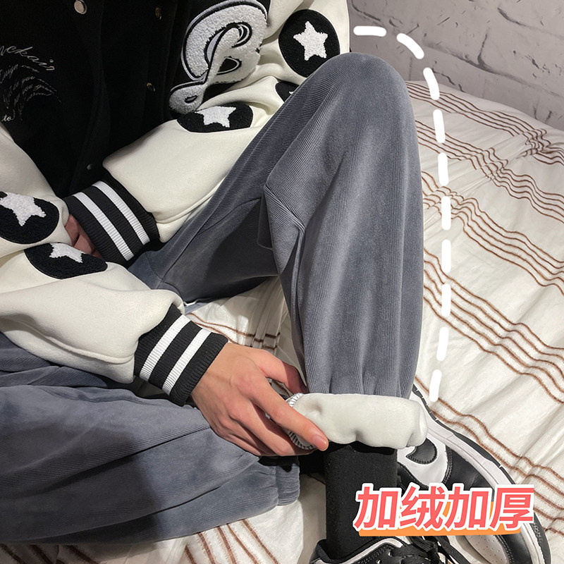 冬季新款加绒加厚灯芯绒束脚裤  TY247图片