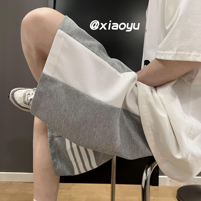 XZ616夏季新款华夫格裤子休闲百搭五分裤TY351P38控49,男装休闲裤,星座512A（原616）