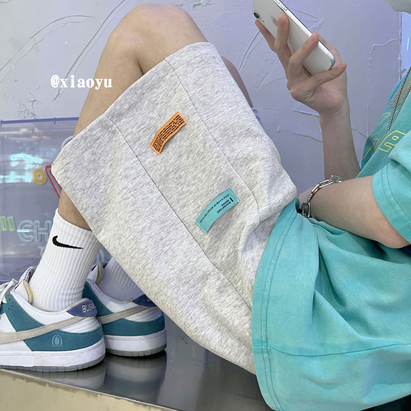 XZ616夏季新款贴标针织短裤休闲五分裤TY330P35控48,男装休闲裤,星座512A（原616）