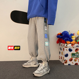 XZ616冬季加绒设计印花百搭宽松卫裤长裤TY043P55控68，男装休闲裤，星座512A（原616）