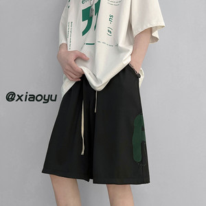 XZ616 夏季新款宽松百搭植绒冰丝休闲短裤裤五分裤 TY357 P35控48图片