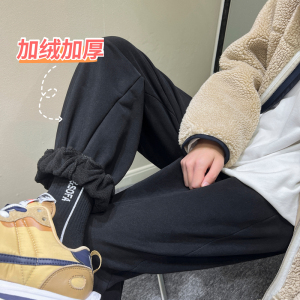 冬季新款加绒加厚卫裤束脚休闲裤 XZ616-TY252图片