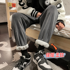 冬季新款加绒加厚灯芯绒束脚裤TY247
