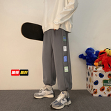 XZ616秋季新款加绒大码印花潮牌抽绳休闲卫裤TY043J，男装休闲裤，星座512A（原616）