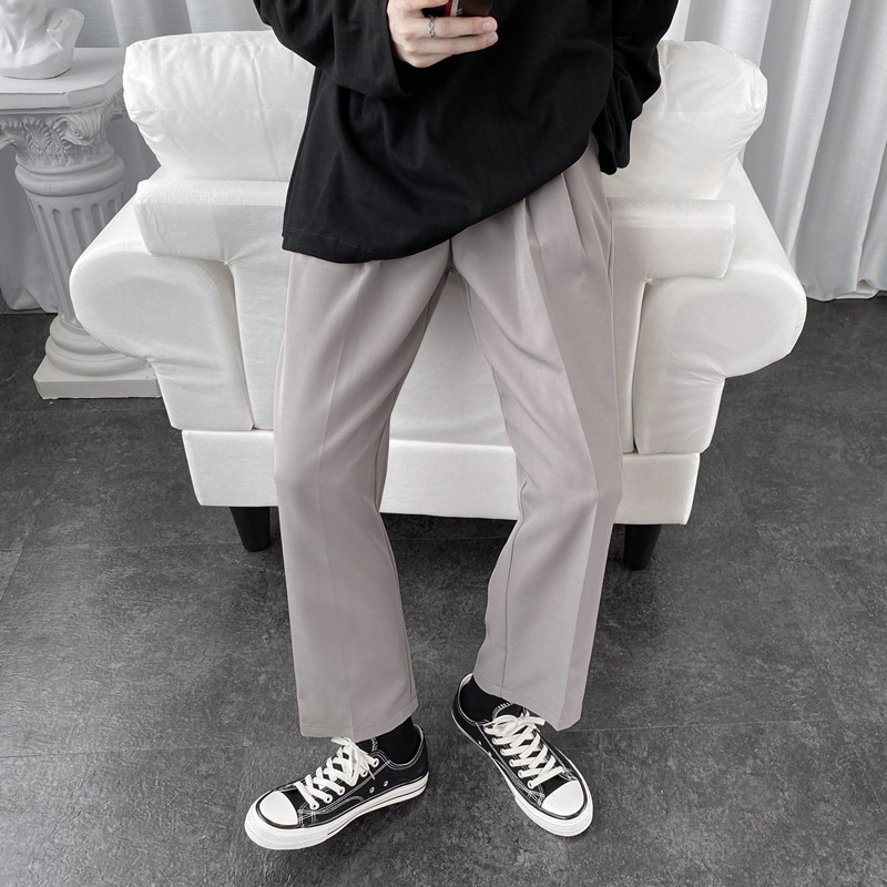夏秋宽松直筒百搭休闲九分西装裤TY010P45控58,男装西裤,星座512A（原616）