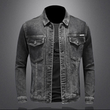 爆730/F8357/P155 修身韩版简约牛仔外套男士金属装饰 新增黑灰色,男装工装外套,钱塘730-1,钱塘大厦 爆730/F8357/P155 修身韩版简约牛仔外套男士金属装饰 新增黑灰色,男装工装外套,钱塘730-1,钱塘大厦