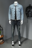 S新款浅色牛仔衣个性简约QT5027/H06117/P195有大货，男装夹克，钱塘730-1
