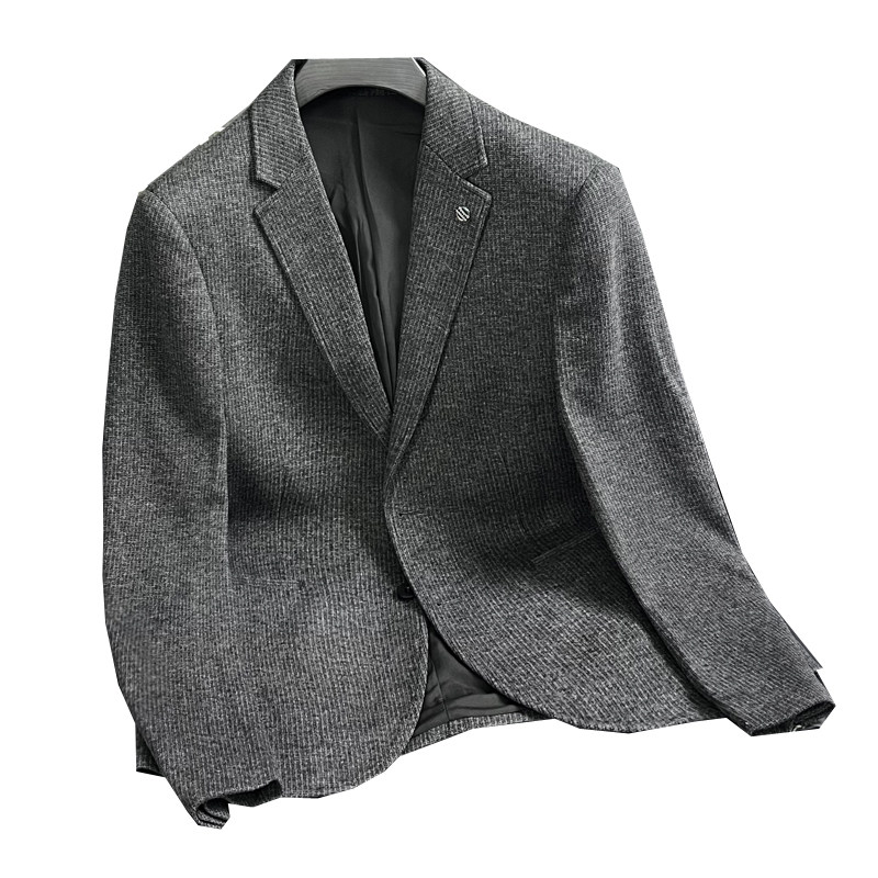 730/XZ88022/P195新醋酸羊毛西服外套男商务休闲单西上衣竖暗条纹,男装西服,钱塘730-1
