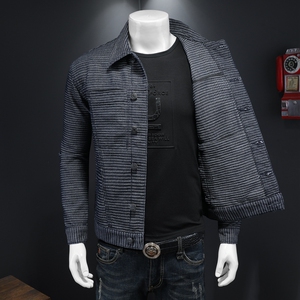 730/H7008/P150 定制牛仔面料夹克上衣男 秋季新款图片