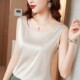 真丝背心女宽松圆领真丝缎面外穿春夏大码 内搭打底吊带背心凉爽