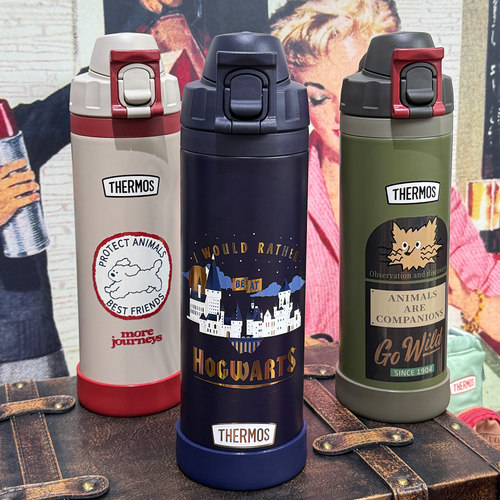 膳魔师保温杯复古儿童直饮杯学校水壶办公室男女喝水杯宝宝大容量