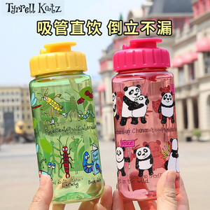 儿童水杯英国tyrrell katz吸管杯水壶宝宝幼儿园杯子夏天上学专用