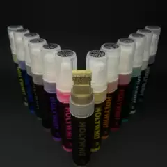 Holywhit Graffiti Paint Pen/20Mm Long/ Broad Tip Marker/Signature Pen/Refillable for Repeated Use