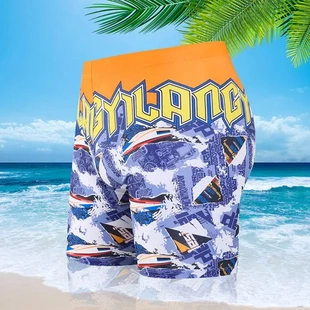 潮温泉男泳裤 时尚 2024青少年男士 游泳平角男 短裤