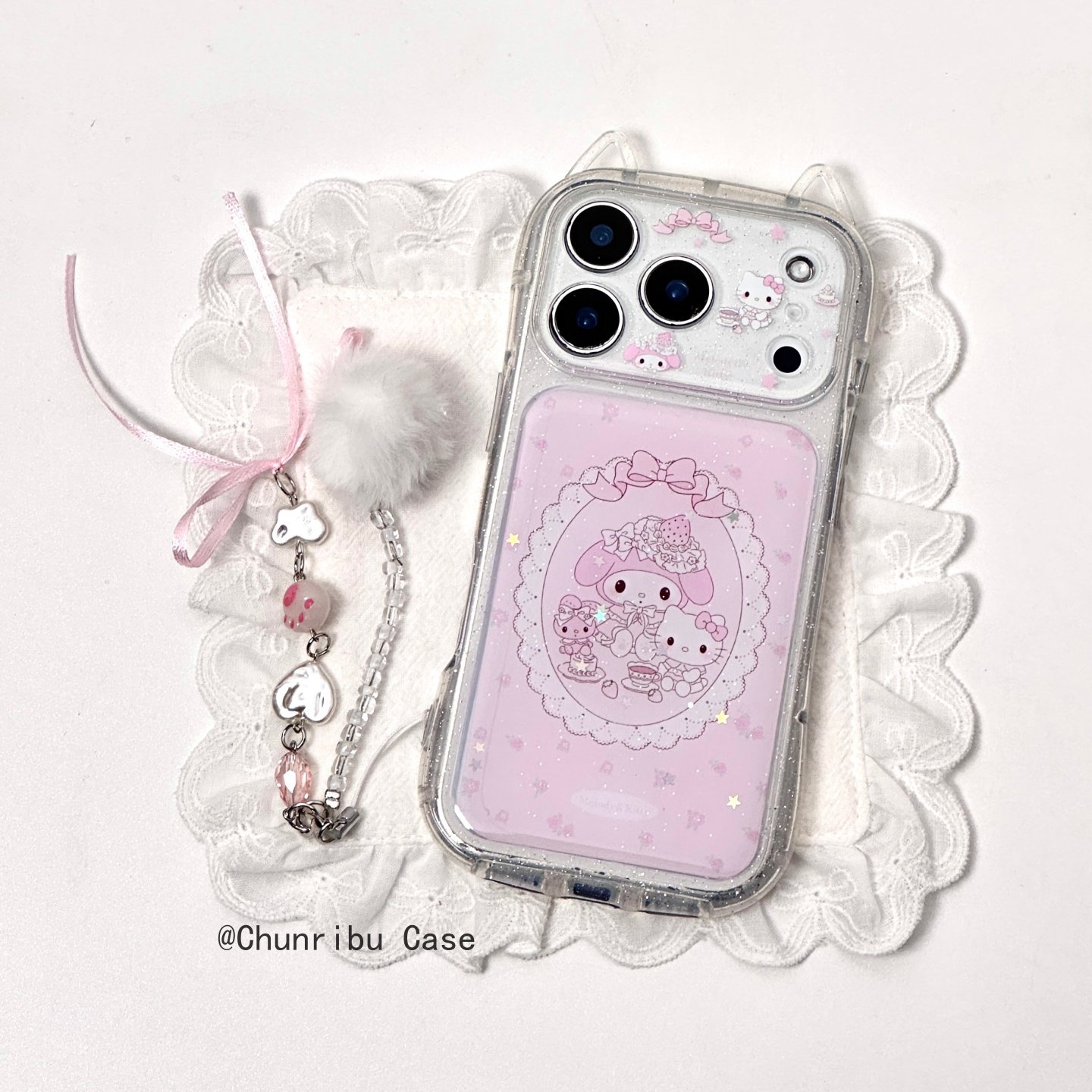 春日部防卫队Fighting｜日韩可爱卡通蛋糕下午茶美乐蒂kitty适用苹果17/16promax猫耳手机壳iphone15/14/13,3C数码配件,手机保护套/壳,淘宝优惠券,粉丝福利购,淘宝优惠卷