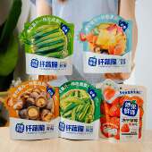 妙果麦巷纤蔬脆秋葵综合果蔬脆香香菇冻干草莓妙果鲜锋休闲零食