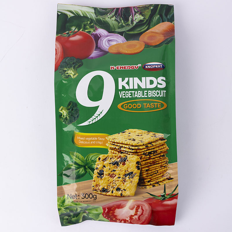 KNOPKHT特鲜蔬菜薄饼300g×1包独立小包装开袋即食休闲零食下午茶